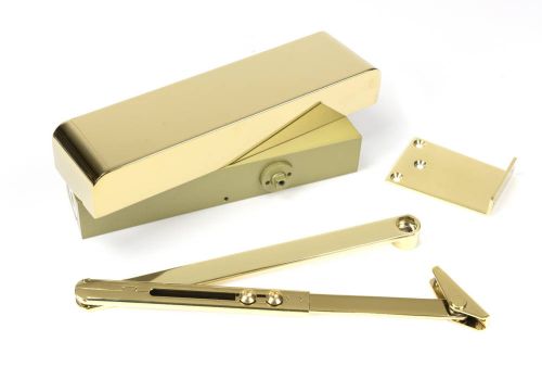 Click Here To Enlarge This Photo Of 50108 From The Anvil Polished Brass Size 2-5 Overhead Door Closer & Cover