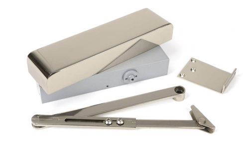 Click Here To Enlarge This Photo Of 50111 From The Anvil Polished Nickel Size 2-5 Overhead Door Closer & Cover