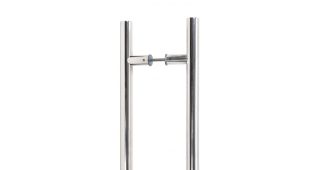 50247 From The Anvil Polished SS (316) 1200mm T Bar Handle B2B Fix 32mm dia.