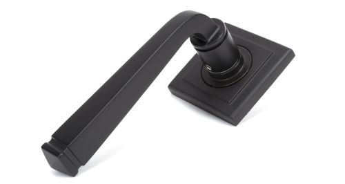 Click Here To Enlarge This Photo Of 46092 From The Anvil Aged Bronze Avon Round Lever on Rose Set (Square)