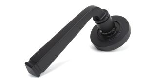50057 From The Anvil Aged Bronze Avon Round Lever on Rose Set (Plain) - Unsprung