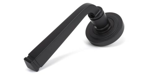 Click Here To Enlarge This Photo Of 50058 From The Anvil Aged Bronze Avon Round Lever on Rose Set (Art Deco) - Unsprung