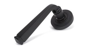 50058 From The Anvil Aged Bronze Avon Round Lever on Rose Set (Art Deco) - Unsprung