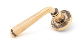 46095 From The Anvil Polished Bronze Avon Round Lever on Rose Set (Beehive)