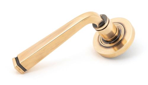 Click Here To Enlarge This Photo Of 50061 From The Anvil Polished Bronze Avon Round Lever on Rose Set (Plain) - Unsprung