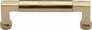 C0312 101-SB Heritage Brass Cabinet Pull Bauhaus Design 101mm ctc Satin Brass Finish