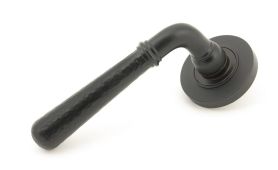 46081 From The Anvil Aged Bronze Hammered Newbury Lever on Rose Set (Plain)
