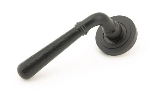 Click Here To Enlarge This Photo Of 46082 From The Anvil Aged Bronze Hammered Newbury Lever on Rose Set (Art Deco)