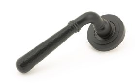 46082 From The Anvil Aged Bronze Hammered Newbury Lever on Rose Set (Art Deco)