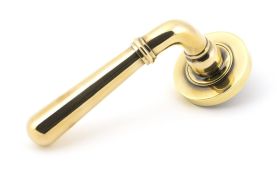 45755 From The Anvil Aged Brass Newbury Lever on Rose Set (Plain)