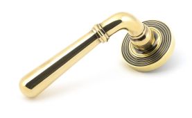 45757 From The Anvil Aged Brass Newbury Lever on Rose Set (Beehive)