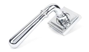 46056 From The Anvil Polished Chrome Newbury Lever on Rose Set (Square)