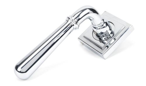 Click Here To Enlarge This Photo Of 50024 From The Anvil Polished Chrome Newbury Lever on Rose Set (Square) - Unsprung