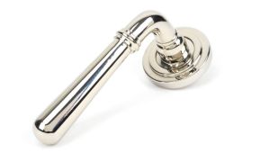 46058 From The Anvil Polished Nickel Newbury Lever on Rose Set (Art Deco)
