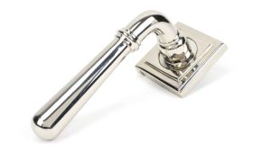 50028 From The Anvil Polished Nickel Newbury Lever on Rose Set (Square) - Unsprung