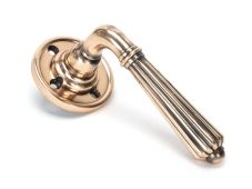 50085 From The Anvil Polished Bronze Hinton Lever on Rose Set - Unsprung