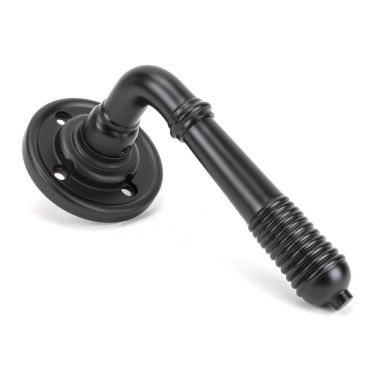 Click Here To Enlarge This Photo Of 50089 From The Anvil Aged Bronze Reeded Lever on Rose Set - Unsprung