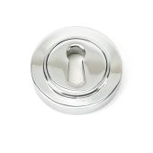 45687 From The Anvil Polished Chrome Round Escutcheon (Plain)