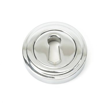 Click Here To Enlarge This Photo Of 45688 From The Anvil Polished Chrome Round Escutcheon (Art Deco)