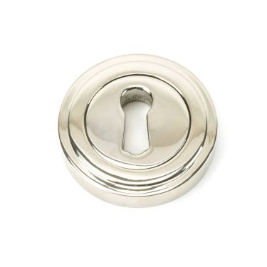 Click Here To Enlarge This Photo Of 45692 From The Anvil Polished Nickel Round Escutcheon (Art Deco)