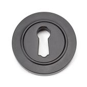 46113 From The Anvil Aged Bronze Round Escutcheon (Plain)