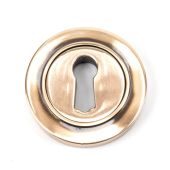 46117 From The Anvil Polished Bronze Round Escutcheon (Plain)