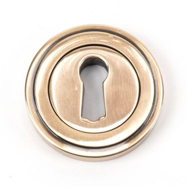 Click Here To Enlarge This Photo Of 46118 From The Anvil Polished Bronze Round Escutcheon (Art Deco)