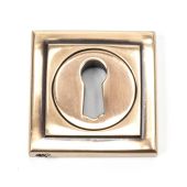 46120 From The Anvil Polished Bronze Round Escutcheon (Square)