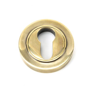 Click Here To Enlarge This Photo Of 45707 From The Anvil Aged Brass Round Euro Escutcheon (Plain)