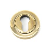 45707 From The Anvil Aged Brass Round Euro Escutcheon (Plain)