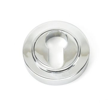 Click Here To Enlarge This Photo Of 45711 From The Anvil Polished Chrome Round Euro Escutcheon (Plain)