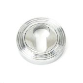 45713 From The Anvil Polished Chrome Round Euro Escutcheon (Beehive)