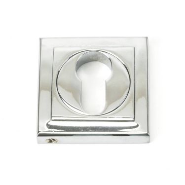 Click Here To Enlarge This Photo Of 45714 From The Anvil Polished Chrome Round Euro Escutcheon (Square)