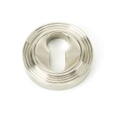45717 From The Anvil Polished Nickel Round Euro Escutcheon (Beehive)