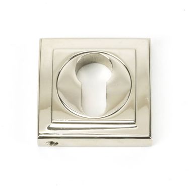 Click Here To Enlarge This Photo Of 45718 From The Anvil Polished Nickel Round Euro Escutcheon (Square)