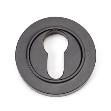 Click Here To Enlarge This Photo Of 46121 From The Anvil Aged Bronze Round Euro Escutcheon (Plain)