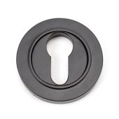 46121 From The Anvil Aged Bronze Round Euro Escutcheon (Plain)