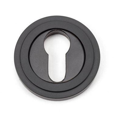 Click Here To Enlarge This Photo Of 46122 From The Anvil Aged Bronze Round Euro Escutcheon (Art Deco)