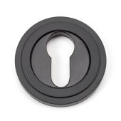 46122 From The Anvil Aged Bronze Round Euro Escutcheon (Art Deco)