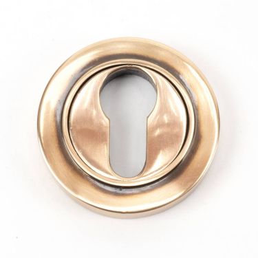 Click Here To Enlarge This Photo Of 46125 From The Anvil Polished Bronze Round Euro Escutcheon (Plain)
