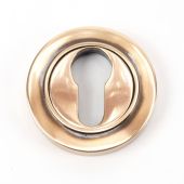 46125 From The Anvil Polished Bronze Round Euro Escutcheon (Plain)