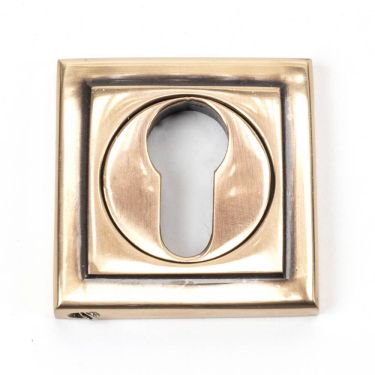 Click Here To Enlarge This Photo Of 46128 From The Anvil Polished Bronze Round Euro Escutcheon (Square)
