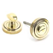 45732 From The Anvil Aged Brass Round Thumbturn Set (Art Deco)