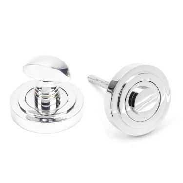 Click Here To Enlarge This Photo Of 45736 From The Anvil Polished Chrome Round Thumbturn Set (Art Deco)