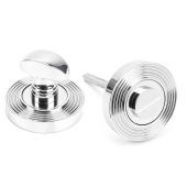 45737 From The Anvil Polished Chrome Round Thumbturn Set (Beehive)