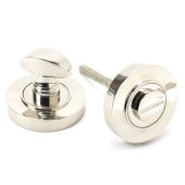 45739 From The Anvil Polished Nickel Round Thumbturn Set (Plain)