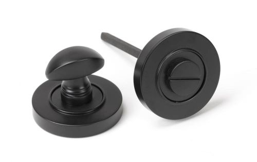 Click Here To Enlarge This Photo Of 46105 From The Anvil Aged Bronze Round Thumbturn Set (Plain)