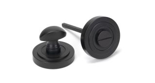 46106 From The Anvil Aged Bronze Round Thumbturn Set (Art Deco)