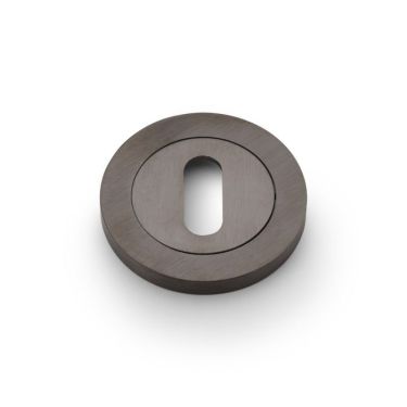 Click Here To Enlarge This Photo Of AW391DBZPVD - Alexander & Wilks Escutcheon Standard Profile on 50x6mm Rose - Dark Bronze PVD