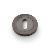 AW391DBZPVD - Alexander & Wilks Escutcheon Standard Profile on 50x6mm Rose - Dark Bronze PVD